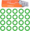 20 Rolls Green Plant Ribbon Binding Tape for Plant Tying Machine, PVC Tape Plant Ribbon Tape, Garden Tape Roll Plant Tape with 10000pcs Staples...