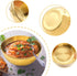 4 PCS Gold Sauce Dip Bowls, Stainless Steel Seasoning Dish, Small Sushi Dipping Bowls, 3.2 inch Round Appetizer Plates...