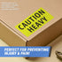 300 Caution Heavy Stickers - 2 x 4 Inches Heavy Caution Sticker for Shipping Moving Handling Heavy Alert Warning Labels, Fluorescent Neon Yellow -...