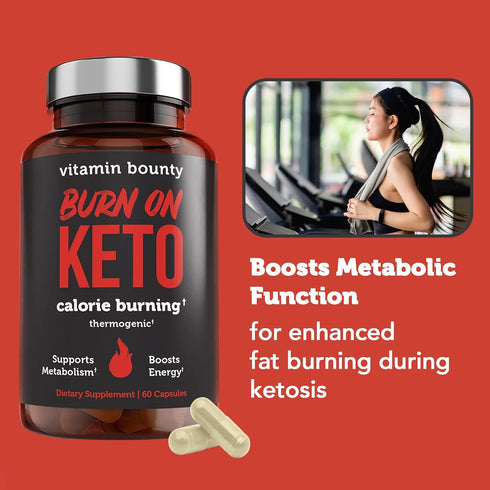 Vitamin Bounty Burn On Keto Multivitamin – Keto-Specific Nutritional Support with Magnesium, Potassium, and MCT for Energy, Cramp Relief, and Nutr...