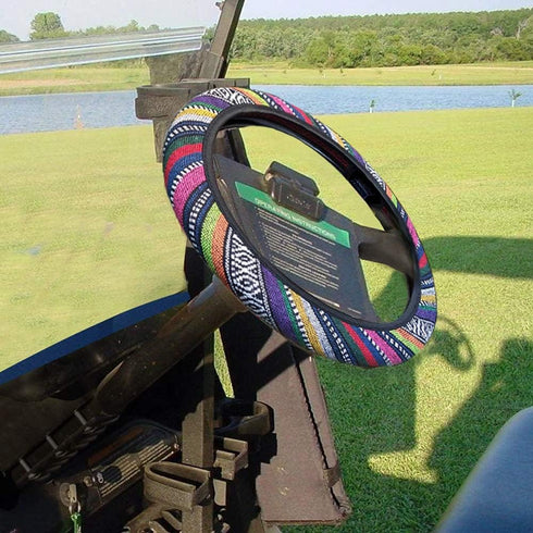 Small Size 13 3/4 13.5 14 Inch Car Steering Wheel Cover for Toyota Prius Honda Civic Chevy Malibu Kia Boho Style...