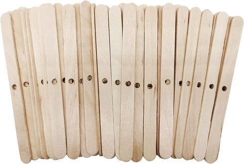 MILIVIXAY Wooden Candle Wick Holders,Candle Wicks Centering Device - Candle Centering Tool, 120 Pack...