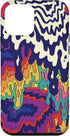 iPhone 12 mini Trippy Paint Drip Doodle Blue Red Purple Rainbow AEQ068 Case...