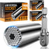 Super Universal Socket Tool Gifts for Men - 2 Pack Christmas Stocking Stuffers Mens Gift Socket Set with Power Drill Adapter(7-19 MM) Cool Stuff G...