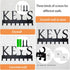 HappyHapi Key Holder Wall Mount, Metal Key Holder for Wall Decorative with 8 Key Hooks, Key Organizer Rack Hanger for Home, Entryway, Front Door, ...
