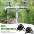 20 PCS 3/4 to 1/4 Inch Drip Irrigation Tubing Connectors Drip Irrigation Hose Connectors Garden Hose Adapter with Washers 3/4 US Standard Thread D...