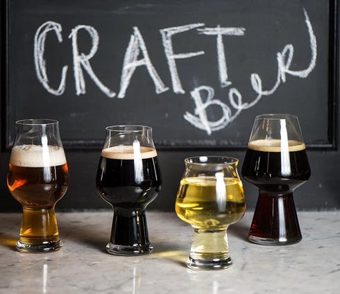 Luigi Bormioli Birrateque 20.25 oz Stout Beer Glasses (Set of 2) - Craft Beer Glasses for Baltic Porter, Irish Dry Stout, Milk Stout, Laser-Cut Ri...