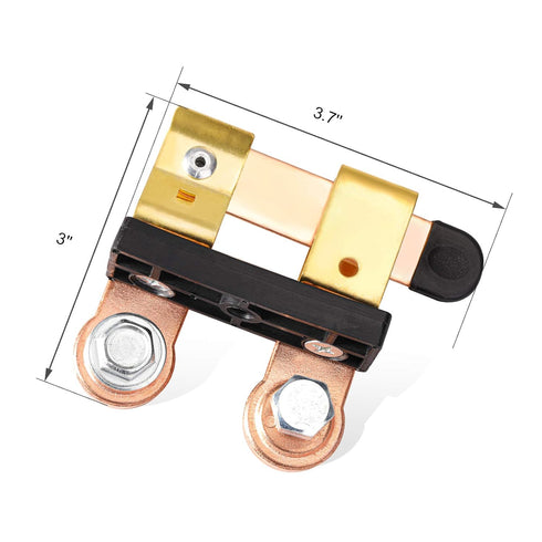 CZC AUTO Side Post Battery Disconnect Switch Solid Brass Knife Blade Master Switch 12V-24V Knife Power Cutoff Isolator for Car Marine Boat RV ATV,...