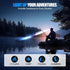 Headlamp Rechargeable, 14 LED 22000 High Lumen Super Bright Head Lamp with Red Light, Waterproof Lightweight Head Light, 8+2 Modes Forehead Head F...