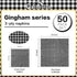 Gatherfun Disposable Paper Napkins Black and White Gingham for Dinner Picnic and Parties (Pack of 50)...