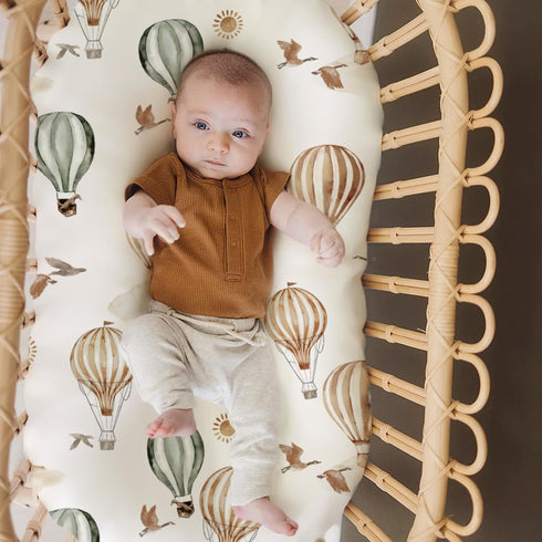 GRSSDER Stretchy Ultra Soft Fitted Bassinet Sheet Set 2 Pack, Universal Fitted for Bassinets Baby Cradle Moses Basket Oval Rectangle Mattress Safe...