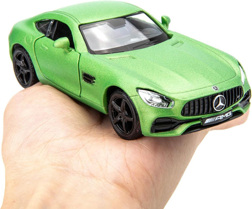 BDTCTK 1/36 Scale Benz AMG GTR Car Model, Zinc Alloy Die-Cast Pull Back Vehicles Kid Toys for Boy Girl Gift (Green)...