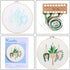 KISSBUTY Full Range of Embroidery Starter Kit with Pattern, Cross Stitch Kit Including Embroidery Fabric with Plant Pattern, Bamboo Embroidery Hoo...