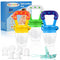 WAJIAYON Baby Fruit Feeder/Food Feeder Pacifier (3 Pack)- Infant Teething Toys | Fruit Pacifier Feeder | Silicone Teether Feeder Baby | Baby Feedi...