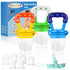 WAJIAYON Baby Fruit Feeder/Food Feeder Pacifier (3 Pack)- Infant Teething Toys | Fruit Pacifier Feeder | Silicone Teether Feeder Baby | Baby Feedi...