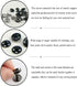 Kenkio 120 Sets Sew-on Snap Buttons Metal Snaps Fasteners Press Studs Buttons for Sewing, 8 mm and 10 mm,Black and Silver...