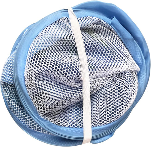 WEI LONG Mesh Popup Hamper-Foldable Lightweight Basket for Washing-Durable Clothing Storage for Kids Room,Students College Dorm,Home,Travel & Camp...