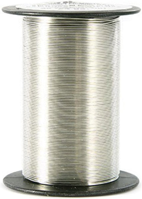 The Beadery 24 Gauge Wire 25 Yards/Pkg-Silver...