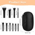 10 Pcs Travel Makeup Brush Set Mini Makeup Brushes Travel Size With Pack Portable Small Eyeshadow Eye Lipstick Foundation Brush Shadow Contour Blu...