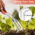 Hand Rake Garden Tool, Heavy Duty Hand Cultivators for Gardening, Small Garden Claw Tool Garden Hand Rake with Ergonomic Handle, Weed Rake Cultiva...
