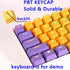 CJXSP PBT 61 Keycaps 60 Percent, Gaming Keycaps OEM Profile Backlit Keycap Set for 60 Percent Cherry MX Mechanical Keyboard ?Only keycaps (Marigol...