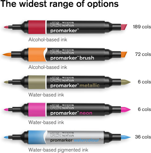 Winsor & Newton ProMarker Set, 6 Count, Red Tones...