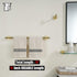 JQK Towel Bar Brushed Gold, 16 Inch 304 Stainless Steel Thicken 0.8mm Towel Rack Bathroom, Towel Holder Wall Mount, Total Length 19 Inch TB110L16-...