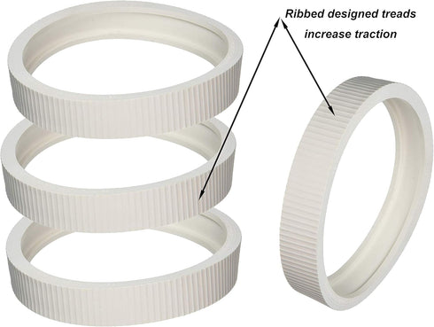 ATIE Pool Cleaner Upgraded Rubber Tire Compatible with Pentair Legend Pool Cleaner Wheel Rubber Tires 360007 and LLC1 (4 Pack)...