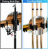 12 PCS Pool Cue Holder Clamps(Include Screws), Billiards Snooker Cue Locating Clip Holder Regular Fishing Rod Storage Clips Black for Pool Cue Rac...