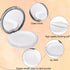 Loose Powder Container, 3 Pieces Compact Powder Container with Puff and Mirror,3 g/ 0.11 Oz Reusable Empty Refillable Makeup Powder Case Portable ...