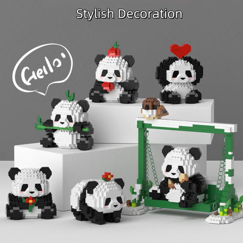 Mini Building Blocks Panda Sets Cute Micro Mini Panda Building Bricks for Adults Micro Nano Bricks Perfect Party Favors for Teenagers. (359 PCS)...