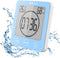 Digital Bathroom Shower Wall Clock Timer, LCD Digital Wall Clock with Suction Waterproof Temperature Humidity Gauge, Touch Screen Timer, Large Cou...