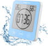 Digital Bathroom Shower Wall Clock Timer, LCD Digital Wall Clock with Suction Waterproof Temperature Humidity Gauge, Touch Screen Timer, Large Cou...