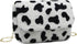 Women Faux Fur Shoulder Bag Fluffy Plush Handbag Leopard Cow Print Clutch Wallet with Chain Strap for Girls Ladies...