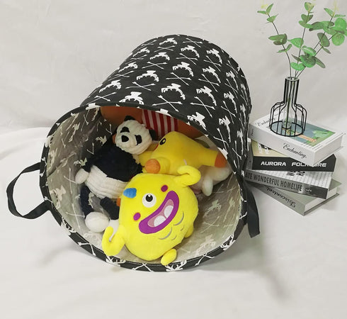 KUNRO Large Sized Storage Basket Waterproof Coating Organizer Bin Laundry Hamper for Nursery Clothes Toys (Deer)...
