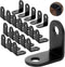 20 PCS L brackets Corner Brace, (1x1 inch, 26x26 mm) Small L Bracket Iron Metal Corner Bracket, 90 Degrees Right Angled Corner Bracket for Wood Sh...
