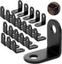 20 PCS L brackets Corner Brace, (1x1 inch, 26x26 mm) Small L Bracket Iron Metal Corner Bracket, 90 Degrees Right Angled Corner Bracket for Wood Sh...