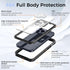 GUSTAVE Magnetic for iPhone 15 Pro Max Waterproof Case Support Wireless Charging Shockproof Dirt-Proof Full-Body Rugged Cover with Built-in Screen...