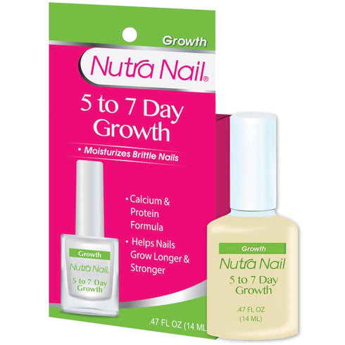 Nutra Nail 5 to 7 Day Growth Treatment - Fast Keratin Nail Hardener & Nail Strengthener for Thin Nails, Brittle & Damaged (0.47 Fl Oz)...