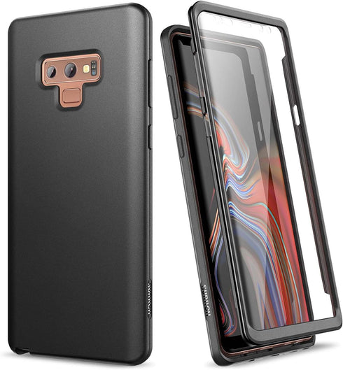 SURITCH Case for Samsung Galaxy Note 9,?Built in Screen Protector??Support Wireless Charging? Soft TPU Back Cover+PC Bumper Full Body Protective C...