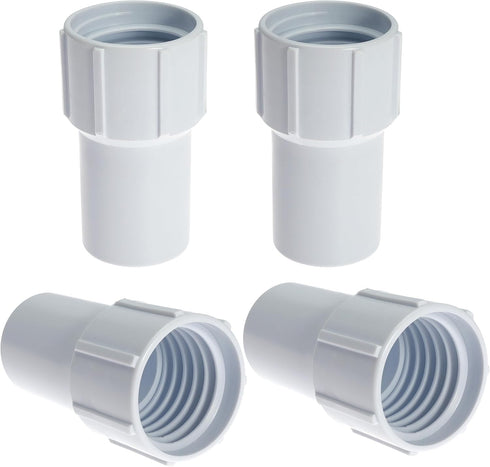 1-1/2" Threaded Pool Hose Cuff Swimming Pool Vacuum Hose Replacement Cuff Spiral Wound Vacuum Hose Repair Hose Ends (4)...