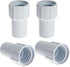 1-1/2" Threaded Pool Hose Cuff Swimming Pool Vacuum Hose Replacement Cuff Spiral Wound Vacuum Hose Repair Hose Ends (4)...