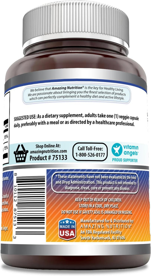 Amazing Formulas Vitamin D3 5000 IU with Vitamin K2 100 Mcg| 250 Veggie Capsules | D3 + K2 Complex | Non-GMO | Gluten Free | Made in USA...