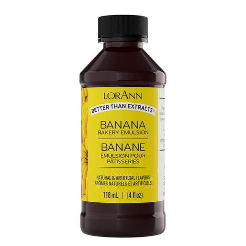 Lorann Oils Banana Bakery Emulsion: Ideal for Boosting Fruit Tones in Cakes, Cookies & Desserts, Gluten-Free, Keto-Friendly, Banana Extract Substi...