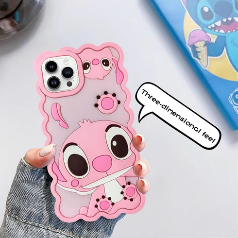 Compatible with iPhone 15 Pro/14 Pro/13 Pro Case, Cute 3D Cartoon Cool Soft Silicone Animal Character Waterproof Protector Boys Kids Girls Cover S...