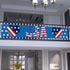Probsin Large 4th of July Banner 120"x20" Decorations Independence Day Yard Sign Patriotic Hanging Decor American Hearts USA Party Supplies for In...