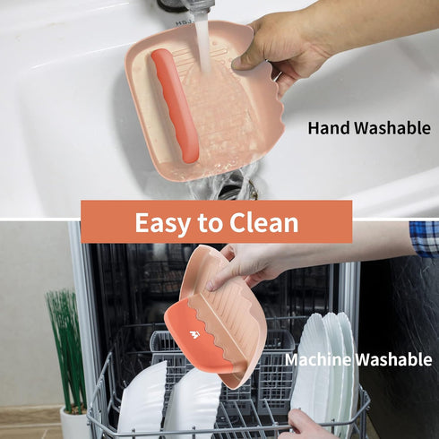 Spoon and Lid Rest - 2 Packs Spoon Rest with Lid Holder, Neat & Drip-Free Spoon Rest for Countertop Stove Top, Heat-Resistant Utensil Rest for Spo...