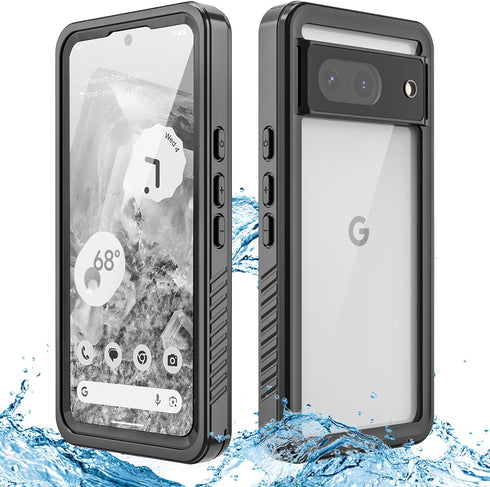 NINKI Compatible with Google Pixel 8 Waterproof Case with Built-in Screen Protector,Full-Body Washable Dual Layers Drop Protection Camera Protecti...
