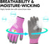 Vgo... 1-Pair Age 3-5 Kids Gardening Gloves, Children Yard Work Gloves, Soft Safety Rubber Gloves (XXXS, Purple, KID-RB6013)...