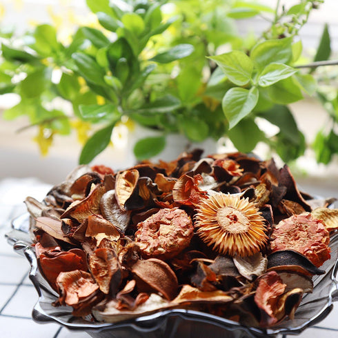 Qingbei Rina Fall Potpourri Bags,Orange Scented Potpourri Dried Flowers, Autumn Decorative Bowl Vase Filler,Home Fragrance,Harvest Farmhouse Bathr...